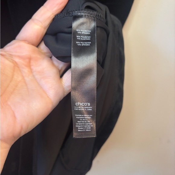 Travelers Collection by Chico’s Velvet Rosemary Wrap Dress in Black - Picture 8 of 10